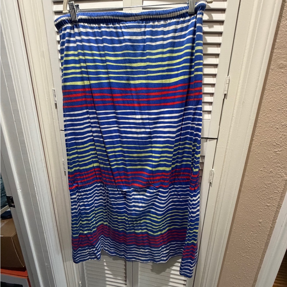 Tommy- nautical Striped Blue and Red Women's Skirt